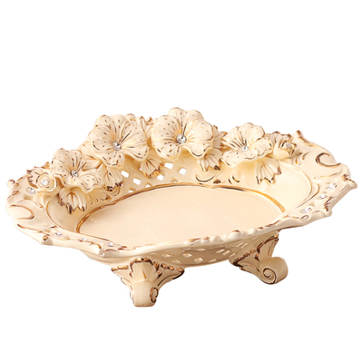 陶瓷水果盘奢华欧式茶几装饰