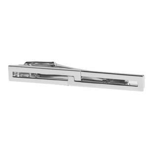 dunhill登喜路男士银色八字形领带夹商务通勤休闲