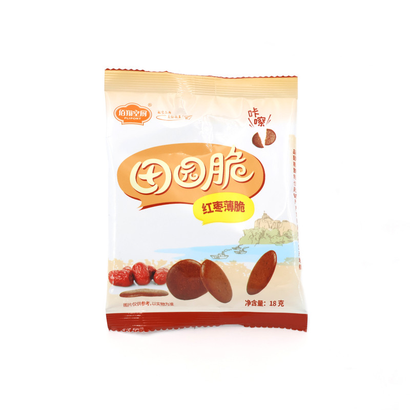 佰翔空厨田园脆红枣薄脆小饼干