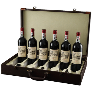 2008路易拉菲LOUIS LAFON法国进口红酒整箱 6支礼盒装干红葡萄酒