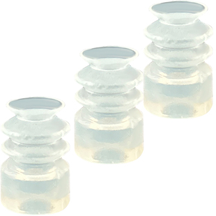 工业天行小头白色硅胶真空吸盘单/双/三层机械手气动配件强力吸嘴