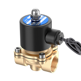 全铜常闭电磁阀水阀开关2分4分6分1寸电磁控制阀220V二通气阀24V