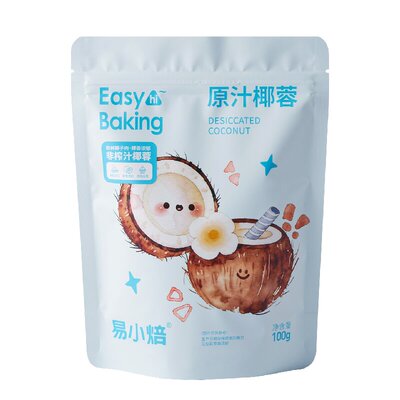易小焙原汁椰蓉碎椰丝球100g