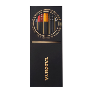 多样屋太悠日式合金筷尖头家用防滑防霉耐高温不变形吃鱼筷子