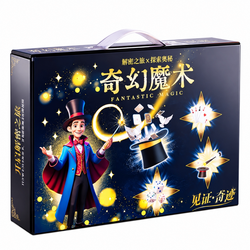 儿童魔术师套装黑科技扑克牌表演礼盒玩具学生男女孩礼物益智百变