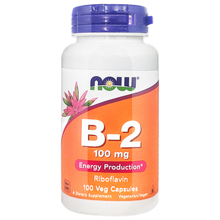 NOW诺奥美国进口维生素B2核黄素营养vb2代谢维b2成人100粒B族b12