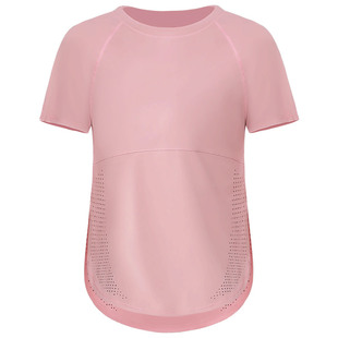 大码瑜伽套装女胖mm宽松马拉松跑步运动上衣短袖专业普拉提训练服