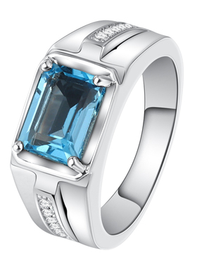 925银镀金戒指男潮免费翻新