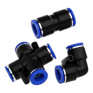 固万基气动快速接头PU直通PV弯通PEG PW变径三通气管快插4/6/8/10