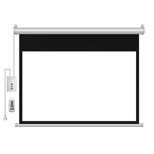 电动幕布100寸幕布投影家用投影仪幕布自动升降投影布挂墙抗光幕布200寸投屏幕布120寸150寸投影幕布电动升降