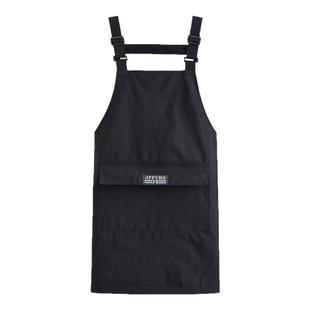 新款家用厨房工作服餐饮无袖服务员专用围裙防水防油罩衣男女同款