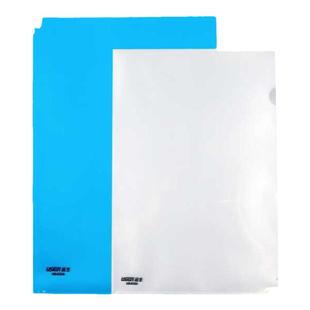 L型文件套FC加大文件夹A4透明二页夹简历合同图纸收纳单页保护套