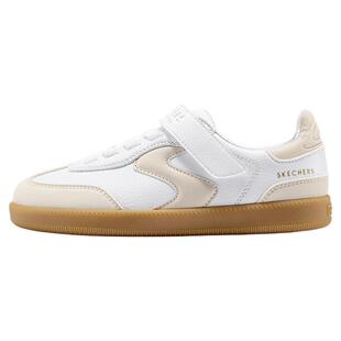 Skechers斯凯奇儿童时尚潮流百搭德训鞋女童低帮板鞋经典T字鞋头