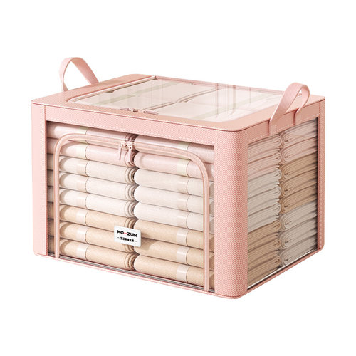 衣服收纳袋子整理袋衣物布艺棉麻收纳箱被子衣柜大容量透明储物箱