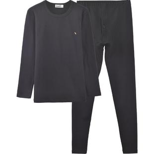 花雨伞保暖内衣男士中厚加绒套装德绒腈纶秋衣秋裤冬季打底保暖衣