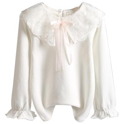 果拉拉女童秋冬洋气纯棉打底衫