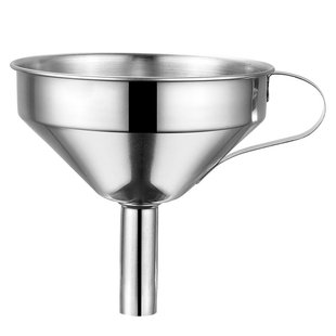 304不锈钢漏斗大口径家用 酒提油斗大小号过滤网油漏加油漏