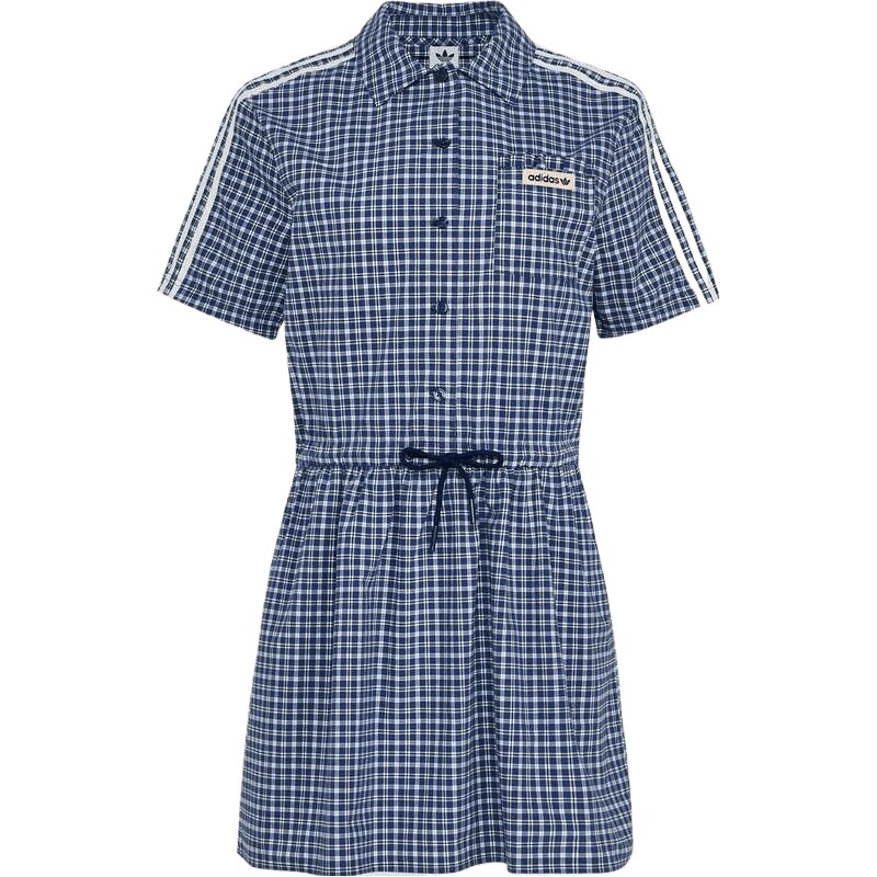 adidas阿迪达斯三叶草女子PLAID DRESS运动休闲连衣裙KU9400