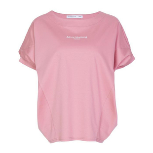 婉甸2025夏季新品灰烟粉/暗岩灰短袖T恤圆领印花短袖1242T21RSDYX