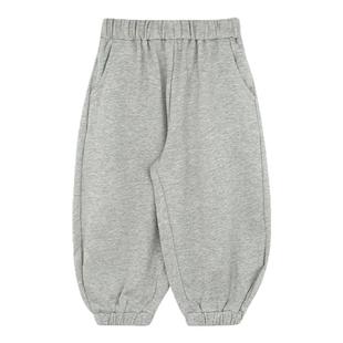 大耳象女童收口运动裤春季新款儿童纯棉百搭休闲宽松长裤子