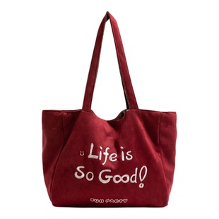 格调studio复古麂皮包2025新款秋冬托特包女大容量通勤单肩手提包