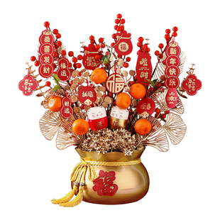 新年福桶摆件乔迁之喜新居礼品搬家礼物客厅春节布置装饰用品2025
