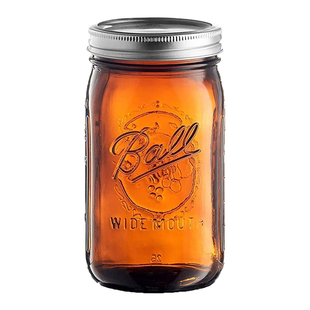 ball masonjar 美式斗草茶色避光棕色梅森罐咖啡豆保湿密封梅森罐