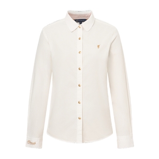 【100%纯棉】POLOWALK女式长袖衬衫2025秋季新品翻领商务上衣女装