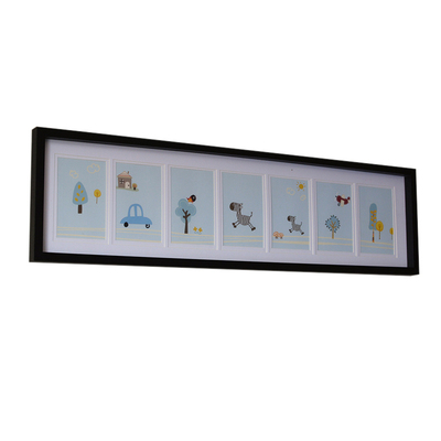 相框多张组合现代简约木质唇印