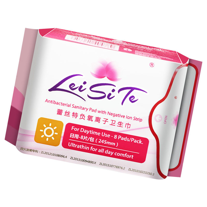 蕾丝特负氧离子卫生巾日用