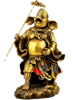 纯铜猪八戒摆件十二生肖工艺品