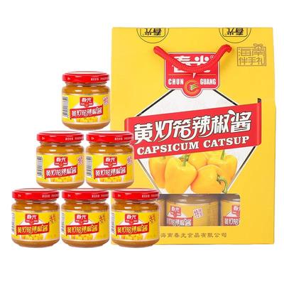 春光黄灯笼椒辣椒酱600g共超辣