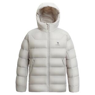 骆驼男装排骨羽绒服男秋冬季轻薄款2025新款连帽鹅绒服保暖外套