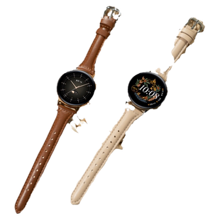 适用华为GT6手表带gt5小蛮腰watchgt5Pro真皮表带watch5智能GT4新年红色腕表带GT3配件41mm运动女款18秋冬链