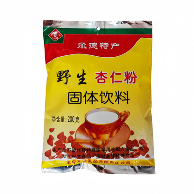 承德特产丰宁水星野生杏仁粉杏仁茶固体饮料速溶脱苦杏仁粉200克