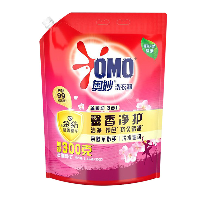 持久留香~奥妙樱花香氛洗衣粉