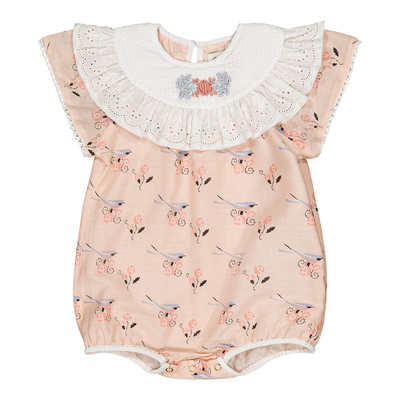 Bachaa女宝法式刺绣包屁衣