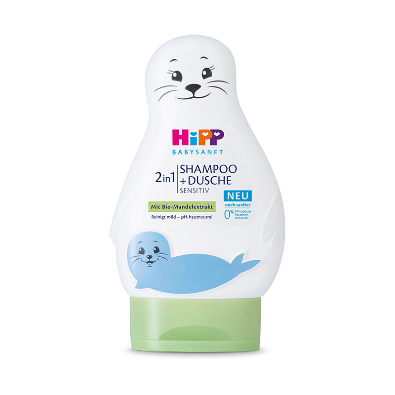 HiPP喜宝柔护 小海狮低敏有机儿童洗发护发沐浴三合一200g