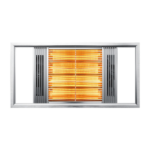 法西蒙集成吊顶五合一黄金管浴霸吸顶 LED照明钛金管灯暖 1秒速热