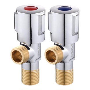 九牧王纯铜三角阀全铜加厚角阀黄铜热水器家用开关冷热水4分通用