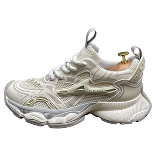 软底老爹鞋男2026春季新款缓震慢跑鞋百搭红色男鞋户外运动休闲鞋