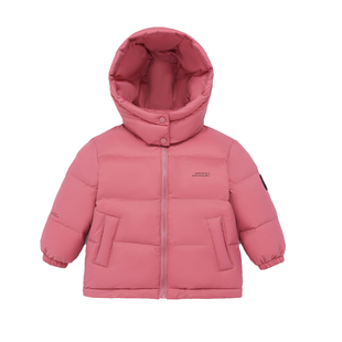 雅鹿羽绒服女童宝宝冬季2025新款儿童装加厚保暖外套大童潮白鸭绒