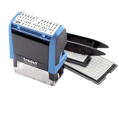 卓达活字印章可调节字母数字