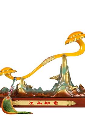 铜江山如意客厅摆件乔迁新居礼品