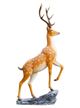 玻璃钢仿真梅花鹿摆件