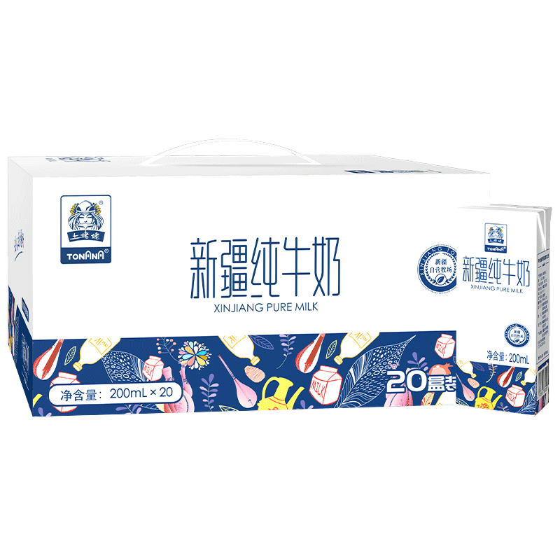 利乐砖新疆纯牛奶土姥姥