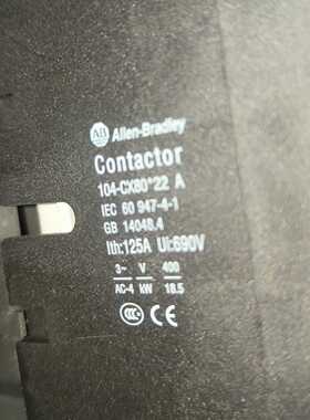 议价Ab Rockwell Contactor Cx80 220V 50/60Hz适用