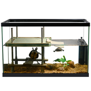 酷爬乌龟玻璃生态造景饲养缸家用客厅大型养龟专用缸别墅鱼缸混养