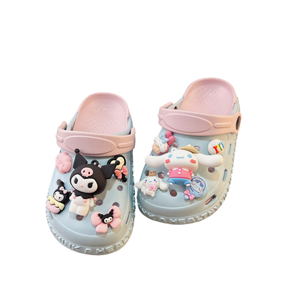 可爱女童夏季时尚洞洞鞋2025新款