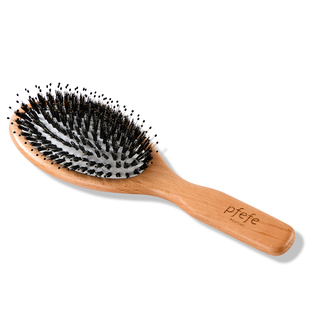 pfefe珀法瑞家用猪鬃梳蓬松气垫梳头皮护理按摩榉木气囊梳子便携